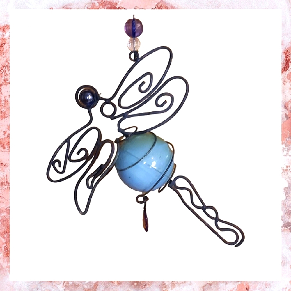 Dragonfly Hanging Garden Decor